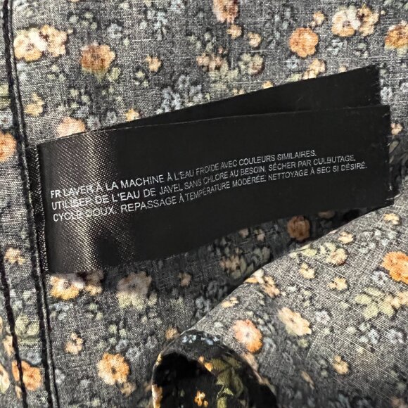 Denim & Flower Floral 100% Cotton Short-Sleeve Button-Up SZ Lrg - Picture 16 of 16